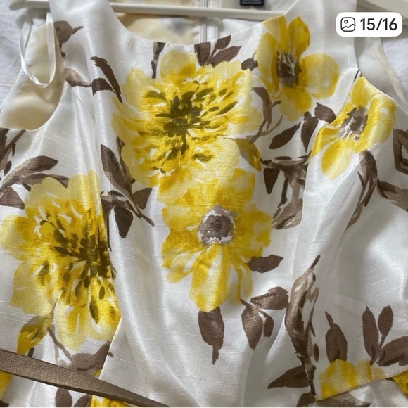 🌼 Jessica Howard White Dress with Yellow Floral Design 🌼 - Picture 10 of 13